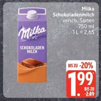 Edeka Milka Schokoladenmilch Angebot