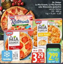 Edeka Dr. Oetker La Mia Grande, La Mia Familia oder Ristorante glutenfrei Angebot