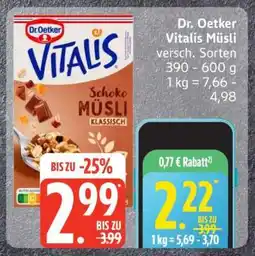 Edeka DR. OETKER Vitalis-Müsli Angebot