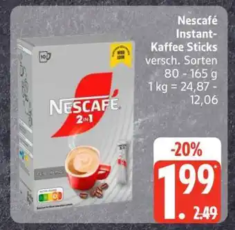 Edeka Nescafé Instant-Kaffee Sticks Angebot