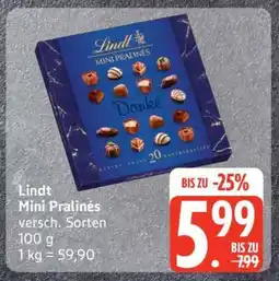 Edeka Lindt Mini Pralinés Angebot