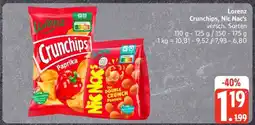 Edeka Lorenz Crunchips, Nic Nac’s Angebot