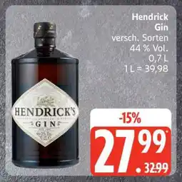 Edeka Hendrick Gin Angebot