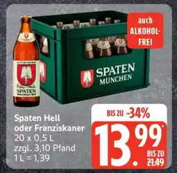 Edeka Spaten Hell oder Franziskaner Angebot