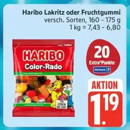 Edeka Haribo Lakritz oder Fruchtgummi Angebot