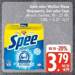 Edeka Spee oder Weißer Riese Megaperls, Gel oder Caps Angebot