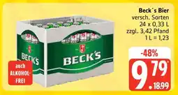 Edeka Beck's Bier Angebot