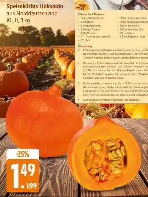 Edeka Speisekürbis 'Hokkaido' Angebot