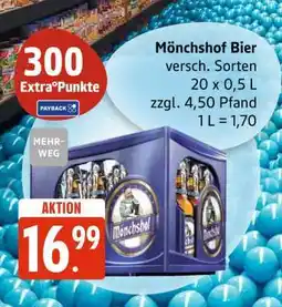 Edeka Mönchshof Bier Angebot