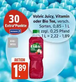 Edeka Volvic Juicy, Vitamin oder Bio Tee Angebot