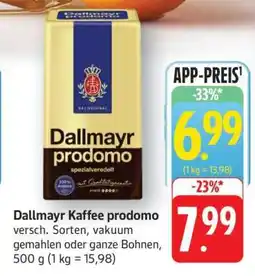 Edeka Dallmayr Kaffee prodomo Angebot
