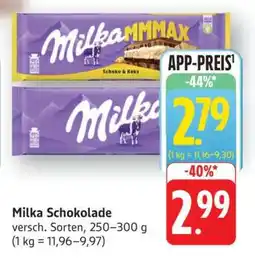 Edeka MILKA Schokolade Angebot