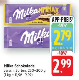 Edeka MILKA Schokolade Angebot