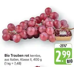 Edeka Bio Trauben rot Angebot