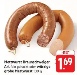 Edeka Mettwurst Braunschweiger Art Angebot