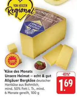 Edeka Allgäuer Bergkäse Angebot