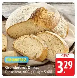 Edeka Gründerbrot Dinkel Angebot