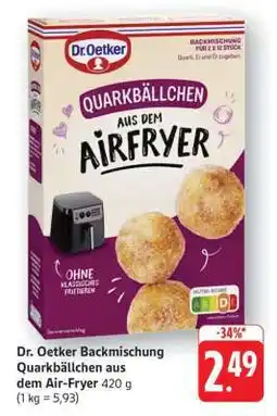 Edeka Dr. Oetker Backmischung Quarkbällchen aus dem Air-Fryer 420 g Angebot