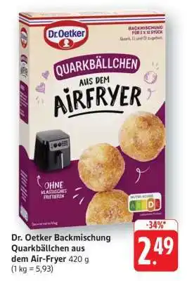 Edeka Dr. Oetker Backmischung Quarkbällchen aus dem Air-Fryer 420 g Angebot