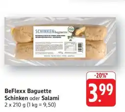 Edeka BeFlexx Baguette Schinken oder Salami Angebot
