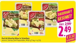 Edeka Gut & Günstig Käse in Scheiben Angebot