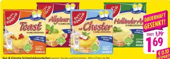 Edeka Gut & Günstig Schmelzkäsescheiben Angebot