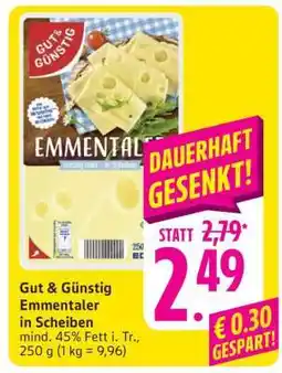 Edeka Gut & Günstig Emmentaler in Scheiben Angebot