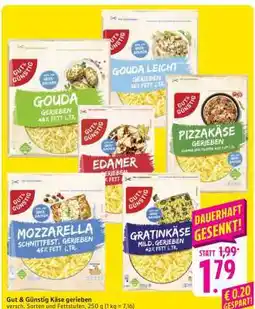Edeka Gut & Günstig Käse gerieben Angebot