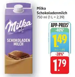 Edeka Milka Schokoladenmilch Angebot