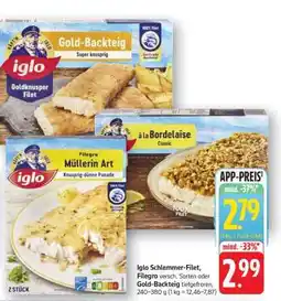 Edeka iglo Schlemmer-Filet, Filegro Angebot