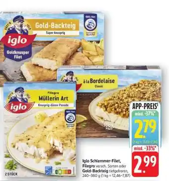 Edeka iglo Schlemmer-Filet, Filegro Angebot