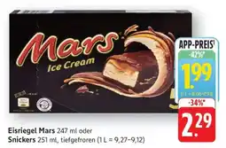 Edeka Eisriegel Mars oder Snickers Angebot