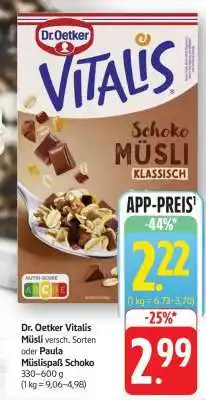 Edeka DR. OETKER Vitalis-Müsli Angebot