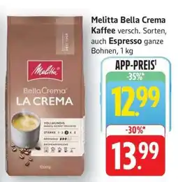 Edeka Melitta Bella Crema Kaffee Angebot