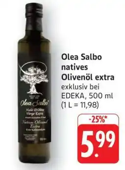 Edeka Olea Salbo natives Olivenöl extra Angebot