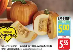 Edeka Unsere Heimat – echt & gut Halloween Schnitz- und Speisekürbis Angebot