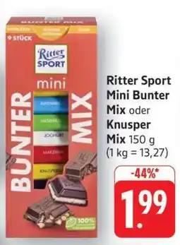 Edeka Ritter Sport Mini Bunter Mix oder Knusper Mix Angebot