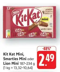 Edeka Kit Kat Mini, Smarties Mini, oder Lion Mini Angebot