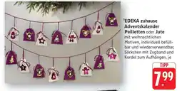 Edeka EDEKA zuhause Adventskalender Pailletten oder Jute Angebot