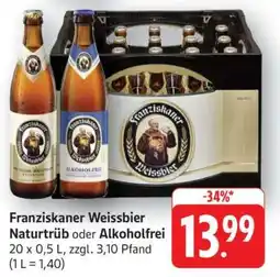 Edeka Franziskaner Weissbier Angebot