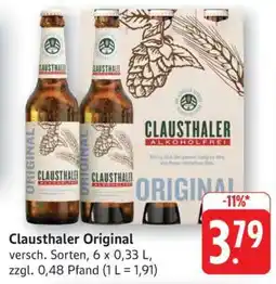 Edeka Clausthaler Original Angebot