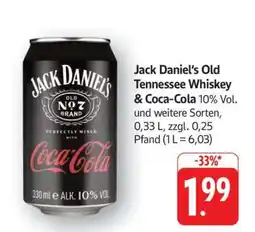 Edeka Jack Daniel's Old Tennessee Whiskey & Coca Cola Angebot