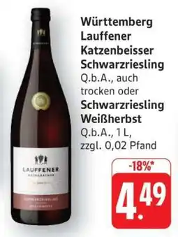 Edeka Württemberg Lauffener Katzenbeisser Schwarzriesling Angebot