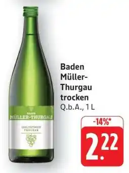 Edeka Baden Müller-Thurgau trocken Angebot