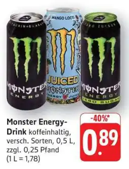 Edeka Monster energy drink Angebot