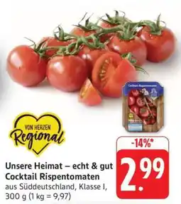 Edeka Unsere Heimat – echt & gut Cocktail Rispentomaten Angebot