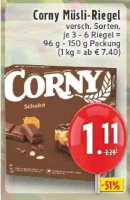 Edeka Corny Müsli-Riegel Angebot