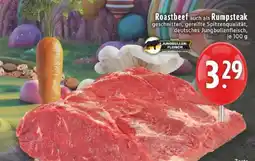 Edeka Roastbeef auch als Rumpsteak Angebot