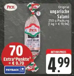 Edeka Original ungarische Salami Angebot