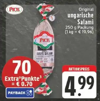 Edeka Original ungarische Salami Angebot